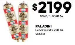 Diarco Paladini leberwurst oferta
