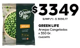 Diarco Green life arvejas congelados oferta