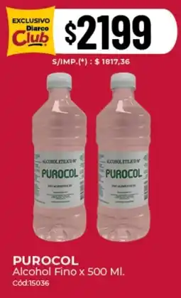 Diarco Purocol alcohol fino oferta