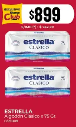 Diarco Estrella algodón clásico oferta