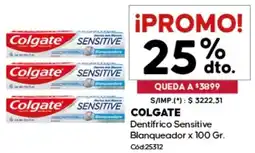 Diarco Colgate dentifrico sensitive blanqueador oferta