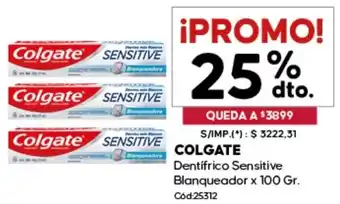 Diarco Colgate dentifrico sensitive blanqueador oferta