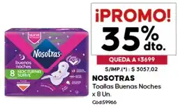 Diarco Nosotras toallas buenas noches oferta