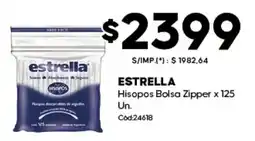 Diarco Estrella hisopos bolsa zipper oferta