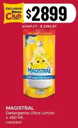 Diarco Magistral detergente ultra limón oferta