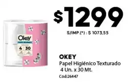 Diarco Okey papel higiénico texturado oferta