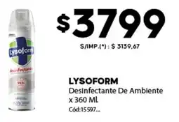 Diarco Lysoform desinfectante de ambiente oferta