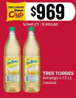 Diarco Tres torres amargo oferta