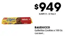 Diarco Bauducco galletitas cookies oferta