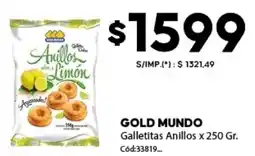 Diarco Gold mundo galletitas anillos oferta