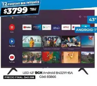 Diarco BGH LED 43" Android B4321FH5SA oferta