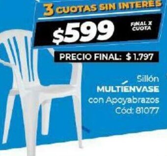Diarco Multienvase Sillon con Apoyabrazos oferta