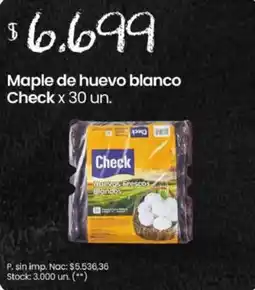 Changomas Check maple de huevo blanco oferta