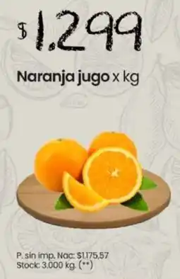 Changomas Naranja jugo oferta
