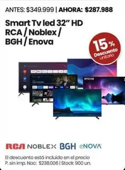 Changomas RCA/Noblex/BGH/Enova Smart LED TV 32" oferta