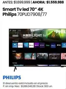 Changomas Philips Smart LED TV 70" oferta