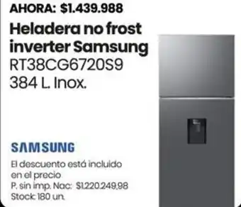 Samsung heladera no frost inverter