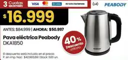 Changomas Peabody pava eléctrica oferta
