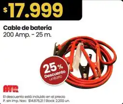 Changomas Cable de batería oferta