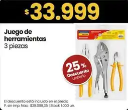 Changomas Juego de herramientas oferta