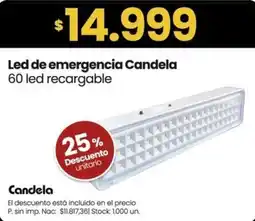 Changomas Candela LED de emergencia oferta