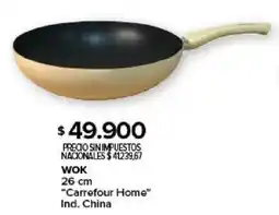 Carrefour Carrefour Home wok 26 cm oferta