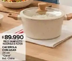 Carrefour Carol cacerola con asas 24 cm oferta