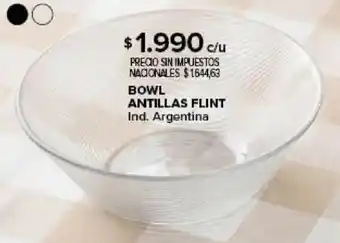 Bowl antillas flint