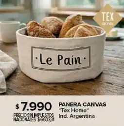 Carrefour Tex Home panera canvas oferta