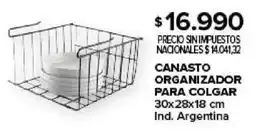 Carrefour Canasto organizador para colgar oferta