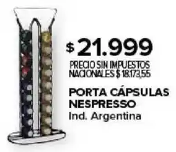 Carrefour Porta cápsulas nespresso oferta