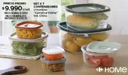 Carrefour Carrefour home set x 7 contenedores oferta