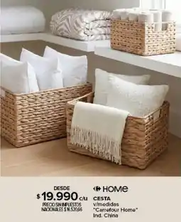 Carrefour Carrefour home cesta v/medidas oferta