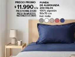 Carrefour Funda de almohada 200 hilos oferta