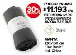 Carrefour Tex basic manta oferta