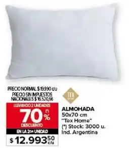 Carrefour Tex home almohada oferta