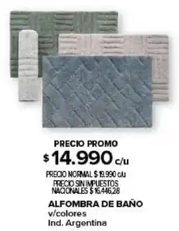 Carrefour Alfombra de baño v/colores oferta