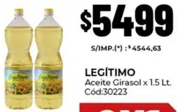Diarco Legítimo aceite girasol oferta