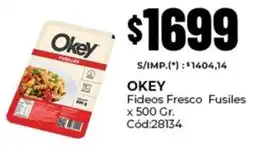 Diarco Okey fideos fresco fusiles oferta