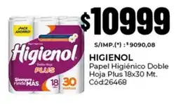 Diarco Higienol papel higiénico doble hoja plus oferta