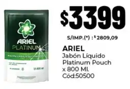 Diarco Ariel jabón líquido platinum pouch oferta