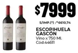 Diarco Escopihuela gascon vino oferta