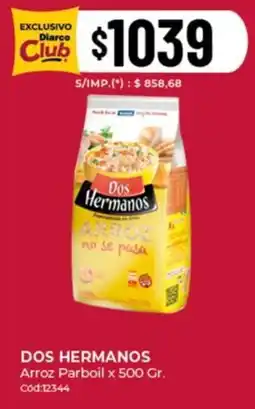 Diarco Dos hermanos arroz parboil oferta
