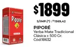 Diarco Piporé yerba mate tradicional clásica oferta