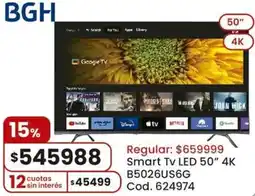 Coto Bgh smart tv led 50" oferta