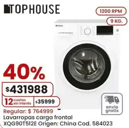 Coto Tophouse lavarropas carga frontal oferta
