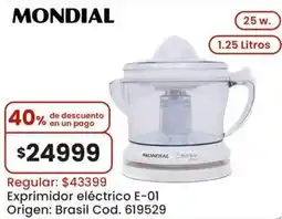Coto Mondial exprimidor eléctrico E-01 oferta