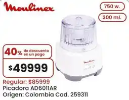 Coto Moulinex picadora AD6011AR oferta