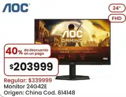 Coto AOC monitor 24G42E oferta