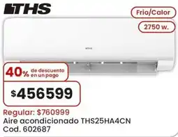 Coto LTHS aire acondicionado THS25HA4CN oferta